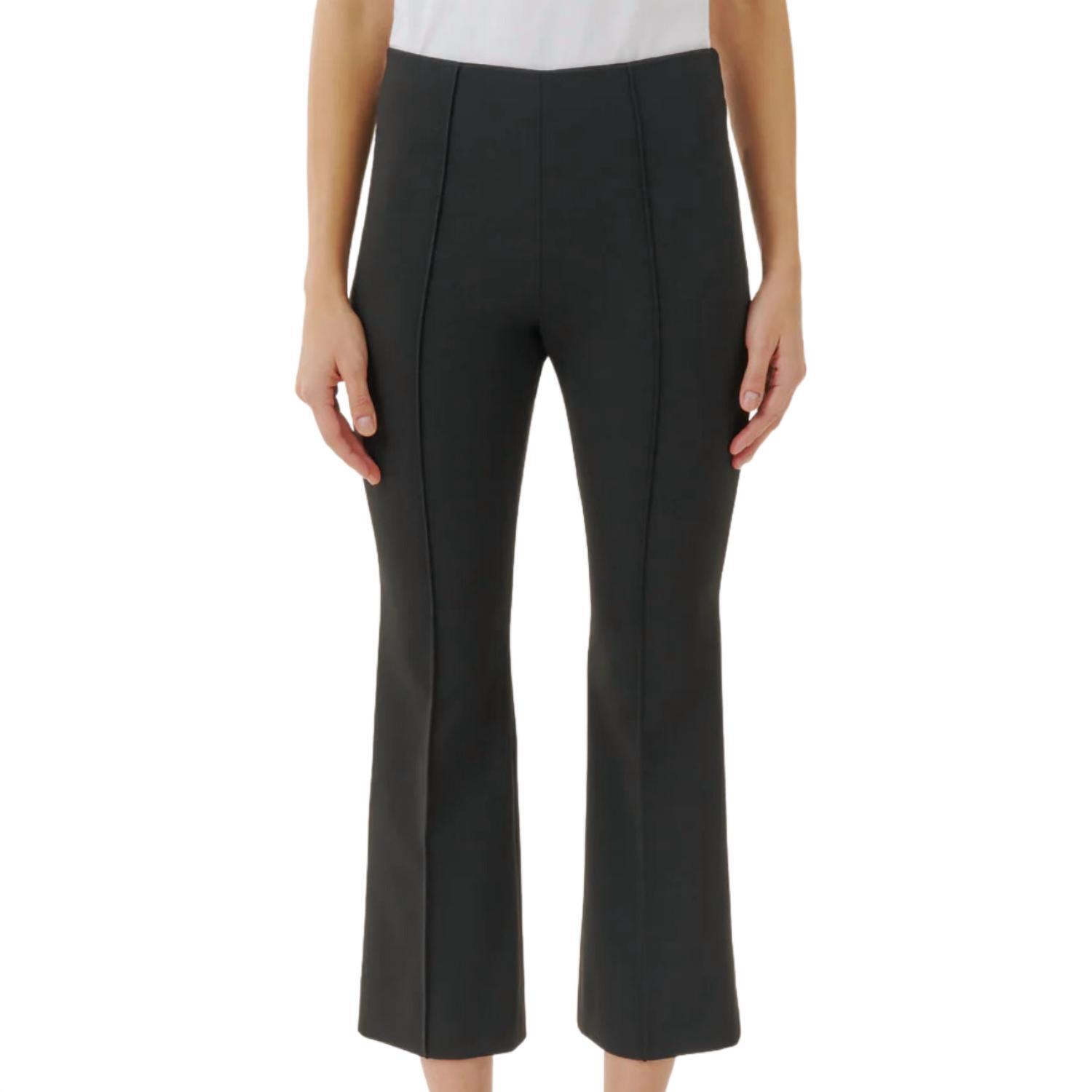New Atm Women's Ponte Kick Flare Pant In Black